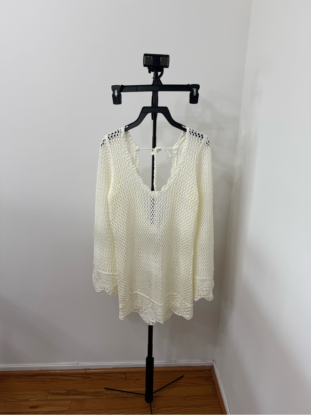 Altar'd State White Crochet Swim Cover-Up Tunic - Picture 4 of 6